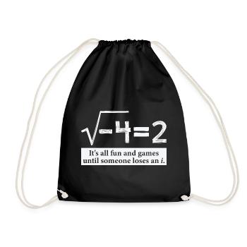 Someone Loses An i Funny Math Gift for Pi day - Sac de sport léger - noir - Devant