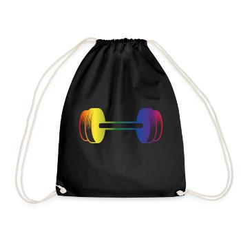 Pride Month Gay Pride Gym Fitness Workout Shirt - Turnbeutel - Schwarz - Vorne