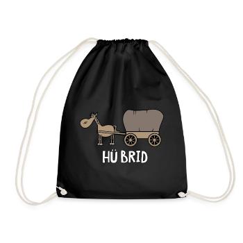 Hü Brid - Turnbeutel - Schwarz - Vorne