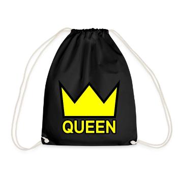 queen - Turnbeutel - Schwarz - Vorne