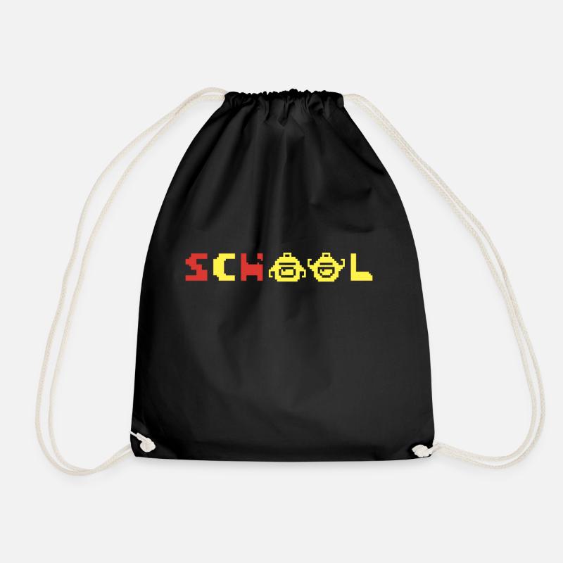SCHULE ist cool - Turnbeutel - Schwarz