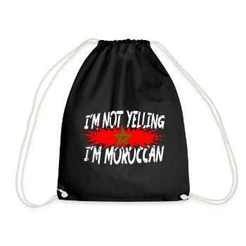Je ne crie pas que je suis marocain - Sac de sport léger - noir - Devant