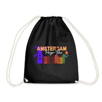Ville d’Amsterdam - Sac de sport léger - noir - Devant