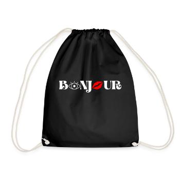 Bonjour - Sac de sport léger - noir - Devant