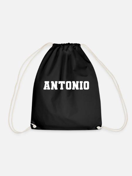 Name - Antonio - Turnbeutel - Schwarz