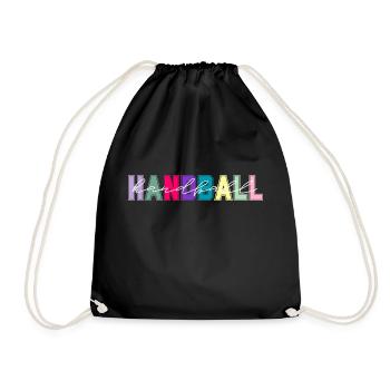 Handball couleurs - cadeau amateur de handball - Sac de sport léger - noir - Devant