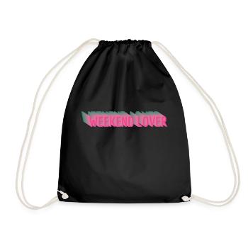 Weekend Lover - Drawstring Bag - black - Front