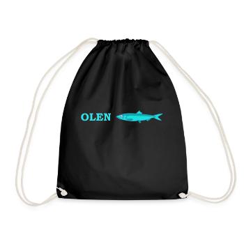 Je suis hareng. - Sac de sport léger - noir - Devant