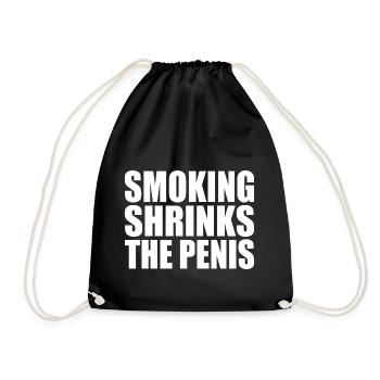 Smoking shrinks the penis - Sac de sport léger - noir - Devant