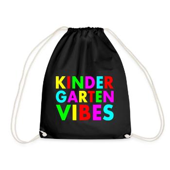 kindergarten vibes - Turnbeutel - Schwarz - Vorne