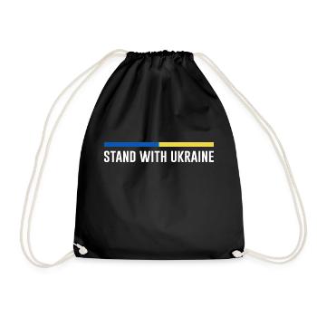 Je soutiens l’Ukraine Stand for Ukraine - Sac de sport léger - noir - Devant