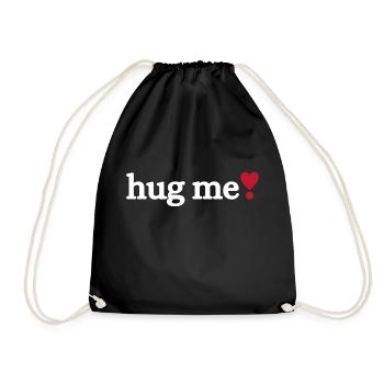 Hug me - Turnbeutel - Schwarz - Vorne