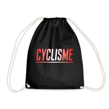 CYCLISME VELO CYCLISTE CADEAU SPORT SUISSE - Sac de sport léger - noir - Devant