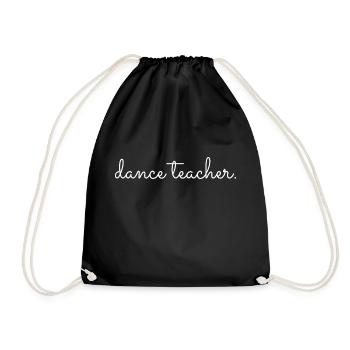 Dancing Dance Music - Turnbeutel - Schwarz - Vorne
