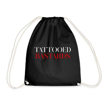 Tattooed Bastards Crew - Drawstring Bag - black - Front