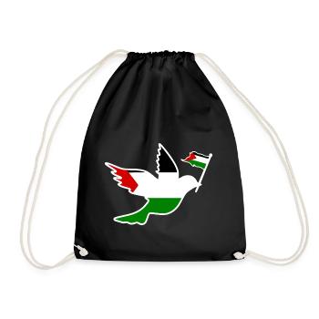 Free palestine - Sac de sport léger - noir - Devant
