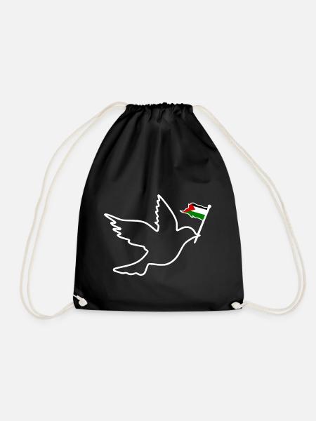 Free palestine - Turnbeutel - Schwarz