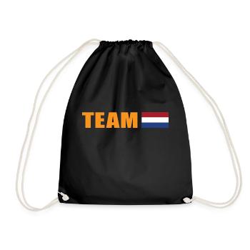 Support Team Holland - Drawstring Bag - black - Front