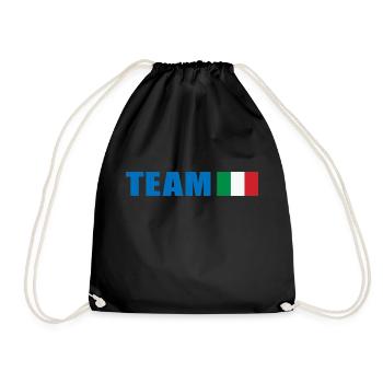 Support-Team Italien - Turnbeutel - Schwarz - Vorne