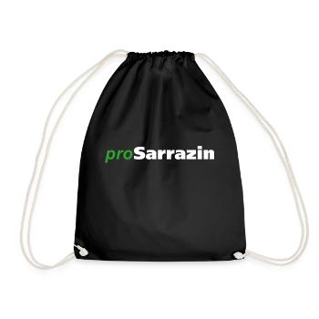 proSarrazin - Turnbeutel - Schwarz - Vorne
