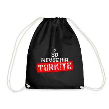 50 Nevsehir Turkey - Drawstring Bag - black - Front