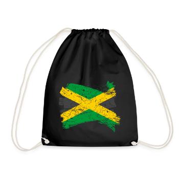 Jamaica Flag - Drawstring Bag - black - Front