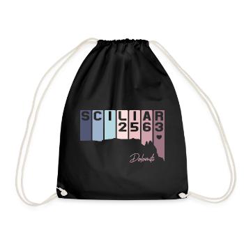 Schlern Sciliar Dolomites Italie Tyrol du Sud Retro - Sac de sport léger - noir - Devant