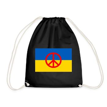 Ukraine - Turnbeutel - Schwarz - Vorne
