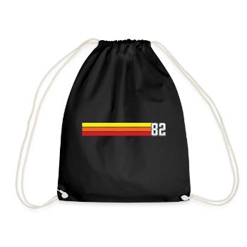 T-shirt rétro 1982 82 millésime 1982 - Sac de sport léger - noir - Devant