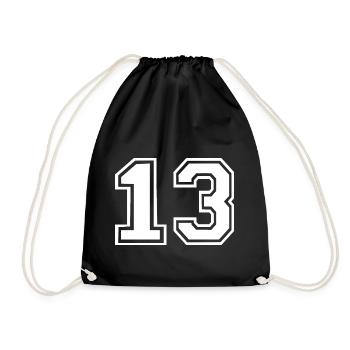 13 - Drawstring Bag - black - Front