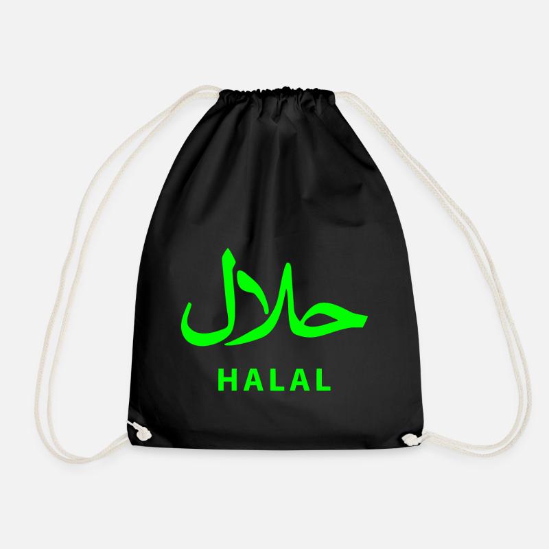 Halal حلال - Turnbeutel - Schwarz