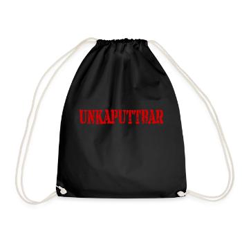 UNKAPUTTBAR - Turnbeutel - Schwarz - Vorne