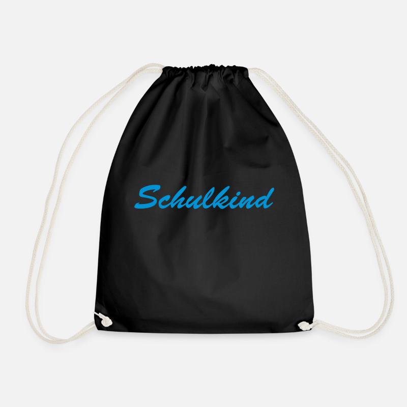 Schulkind // Erste Klasse Kind // Einschulung // - Turnbeutel - Schwarz
