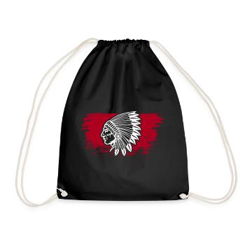 Indian chief - Drawstring Bag - black - Front