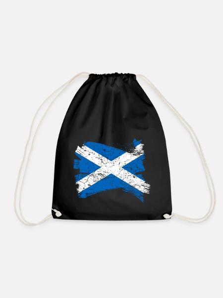 Schottland Flagge - Turnbeutel - Schwarz