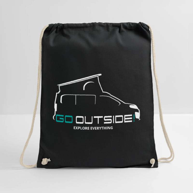 Camper Geschenk - Go Outside / Explore Everything Turnbeutel