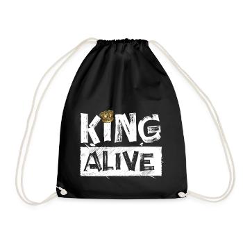 Roi vivant - Sac de sport léger - noir - Devant
