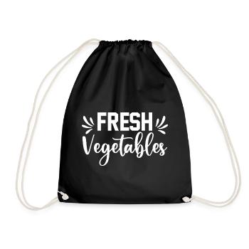 Fresh Vegetables - Turnbeutel - Schwarz - Vorne