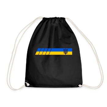 UKRAINE Sporty - Drawstring Bag - black - Front