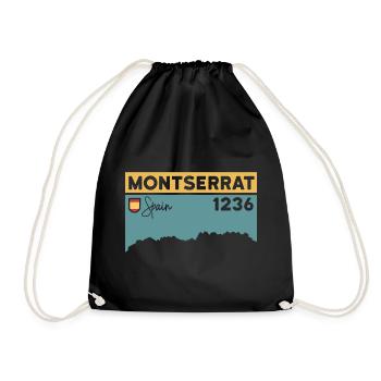 Montserrat Altitude Mountain Hiking Barcelone Cadeau - Sac de sport léger - noir - Devant