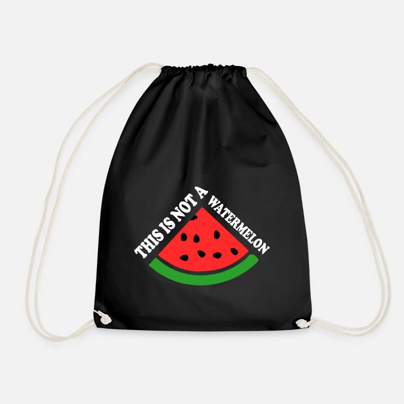 THIS IS NOT A WATERMELON - Turnbeutel - Schwarz