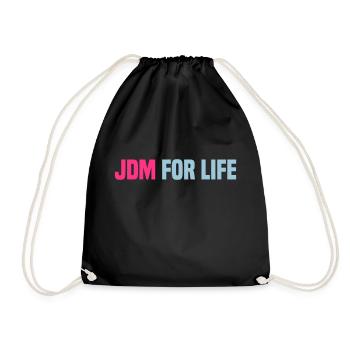 JDM for Life - Drawstring Bag - black - Front