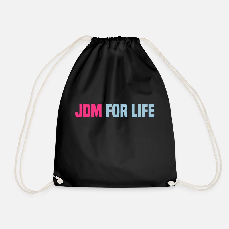JDM for Life - Turnbeutel - Schwarz