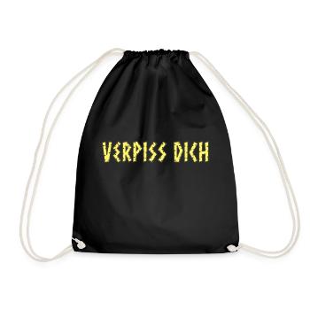 Verpiss dich - Turnbeutel - Schwarz - Vorne