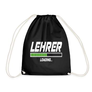 Lehrer Loading... - Turnbeutel - Schwarz - Vorne