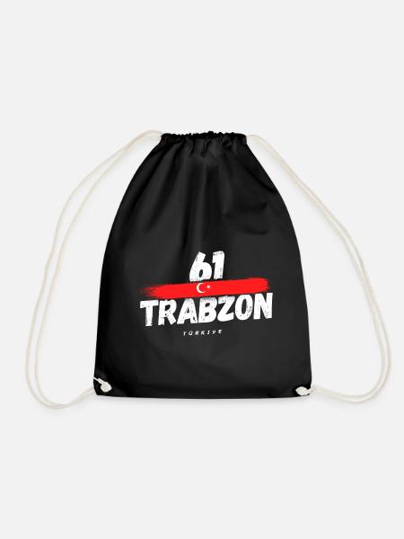 61 Trabzon Türkei Türkiye - Turnbeutel - Schwarz
