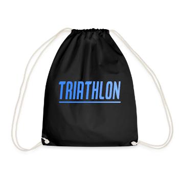 TRIATHLON SPORT GIFT - Drawstring Bag - black - Front