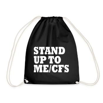 Me/cfs - Stand up to mecfs - Turnbeutel - Schwarz - Vorne