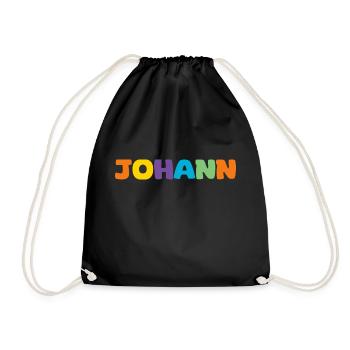 Nom - Johann - Sac de sport léger - noir - Devant