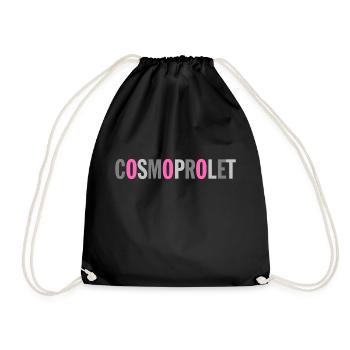 CosmoProlet Grey Pink - Drawstring Bag - black - Front